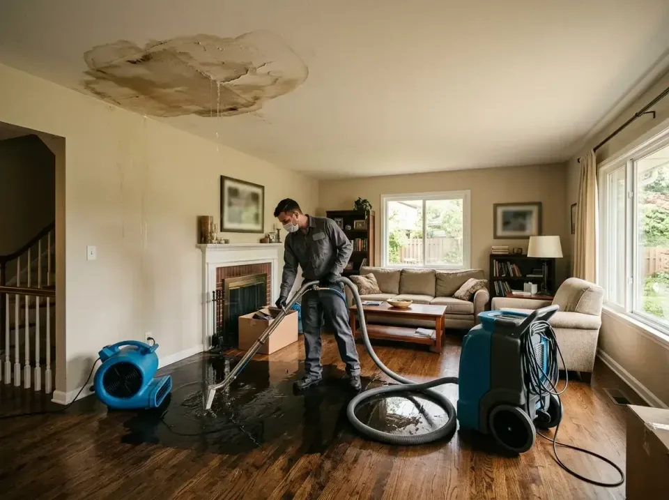 attic-pipe-burst-ceiling-drip-008 — frequently asked questions, Water Damage Restoration & Carpet Care in Cambridge, IL